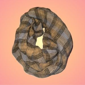 ⚡️3/$30⚡️Urban Outfitters Plaid Infinity Scarf - caramel, blue, gray, black